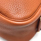 HERMES Boullang Shoulder Bag, Taurillon Clemence Leather, Brown, Women's
