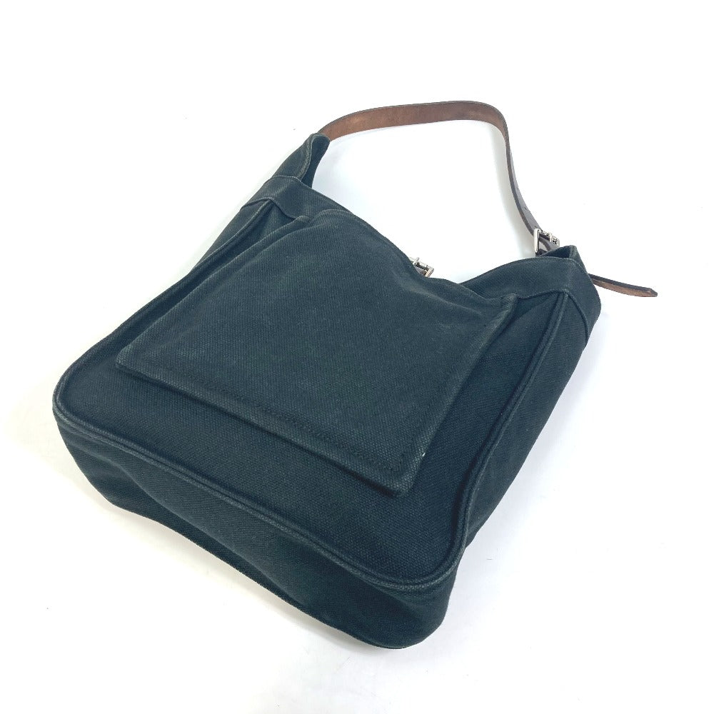HERMES Marwari PM Shoulder Bag Tote Canvas Women's Black