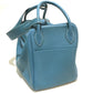 HERMES Lindy 34 Shoulder Bag/Handbag in Taurillon Clemence Leather, Women's, Blue Jean