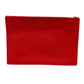 HERMES Yachting GM Flat Zipper Multi-Pouch, Cotton, Unisex, Red