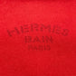 HERMES Yachting GM Flat Zipper Multi-Pouch, Cotton, Unisex, Red