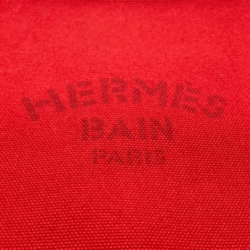 HERMES Yachting GM Flat Zipper Multi-Pouch, Cotton, Unisex, Red