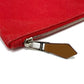 HERMES Yachting GM Flat Zipper Multi-Pouch, Cotton, Unisex, Red
