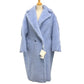 MAX MARA 2310110331 TEDGIRL. [テッドガール] テディベア  ファーコート 長袖 ロングコート アルパカ レディース ブルー - brandshop-reference