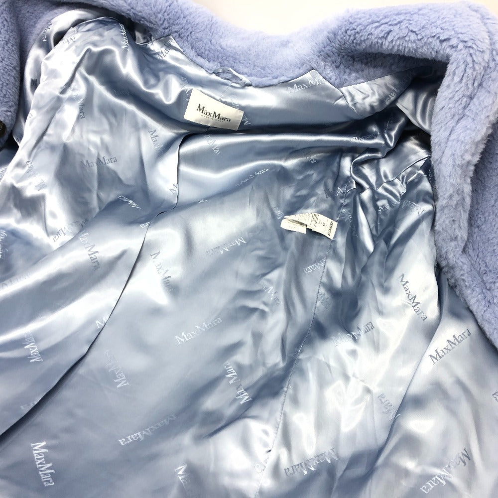 MAX MARA 2310110331 TEDGIRL. [テッドガール] テディベア  ファーコート 長袖 ロングコート アルパカ レディース ブルー - brandshop-reference