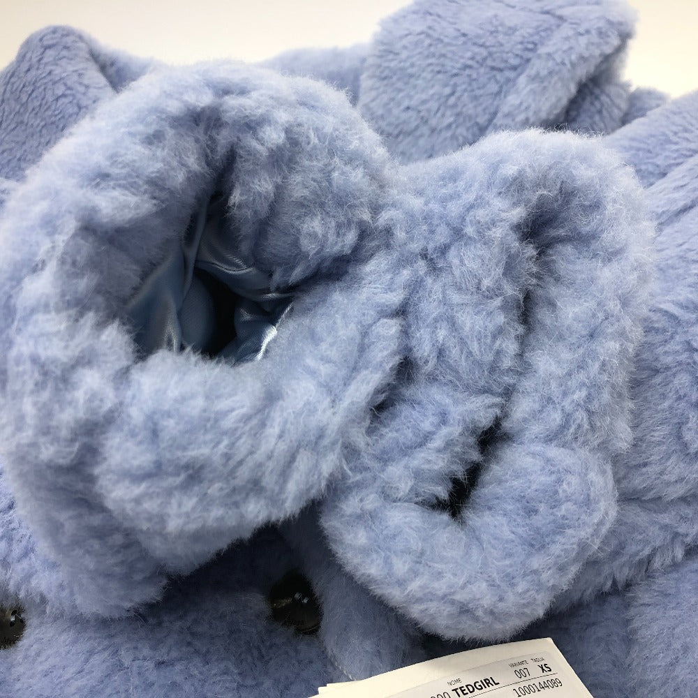 MAX MARA 2310110331 TEDGIRL. [テッドガール] テディベア  ファーコート 長袖 ロングコート アルパカ レディース ブルー - brandshop-reference