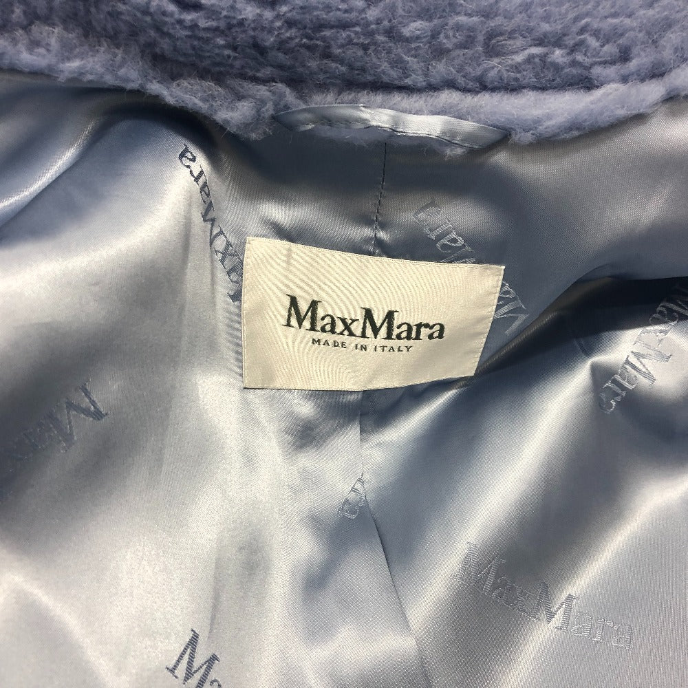 MAX MARA 2310110331 TEDGIRL. [テッドガール] テディベア  ファーコート 長袖 ロングコート アルパカ レディース ブルー - brandshop-reference