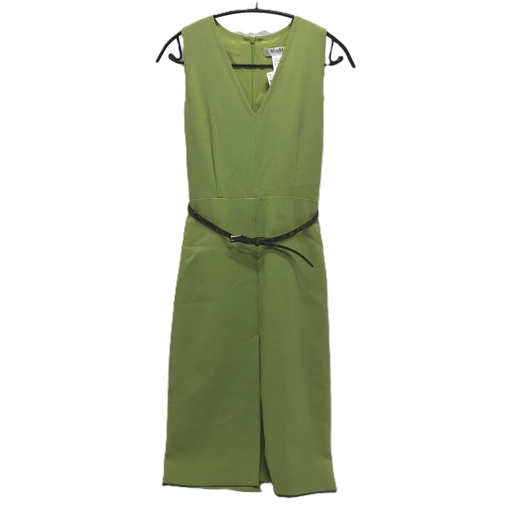 MAX MARA ワンピース ベルト カーディガン アパレル セット アンサンブル ワンピース ポリエステル レディース グリーン - brandshop-reference