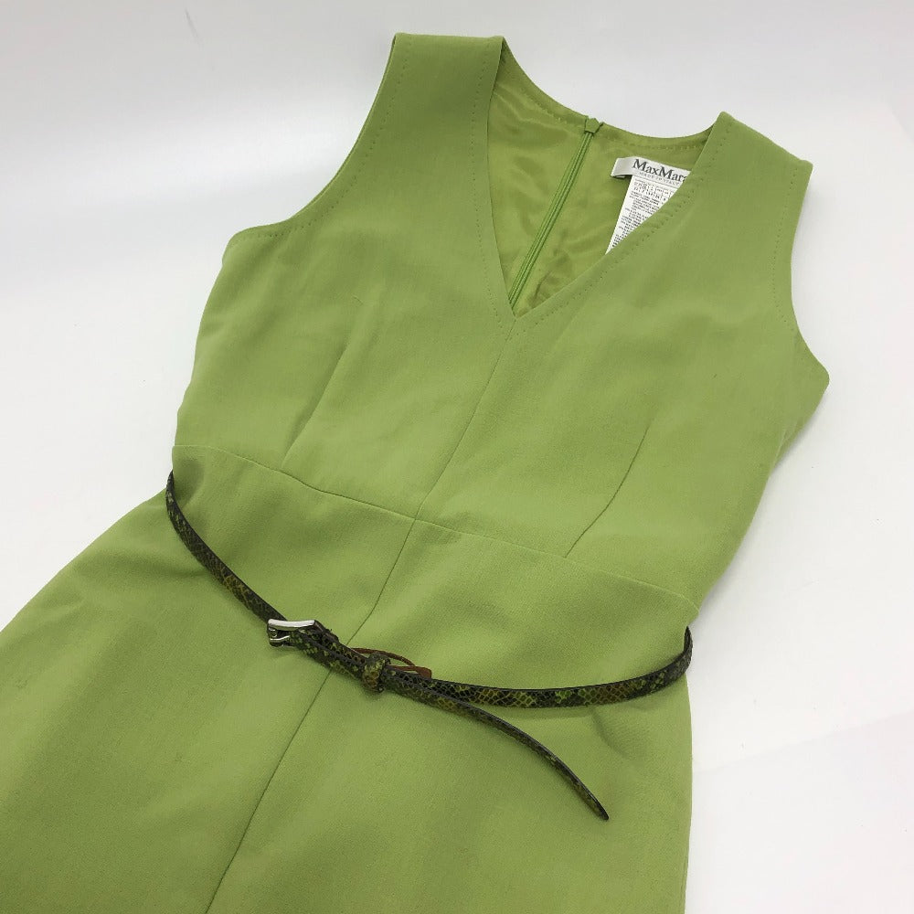 MAX MARA ワンピース ベルト カーディガン アパレル セット アンサンブル ワンピース ポリエステル レディース グリーン - brandshop-reference