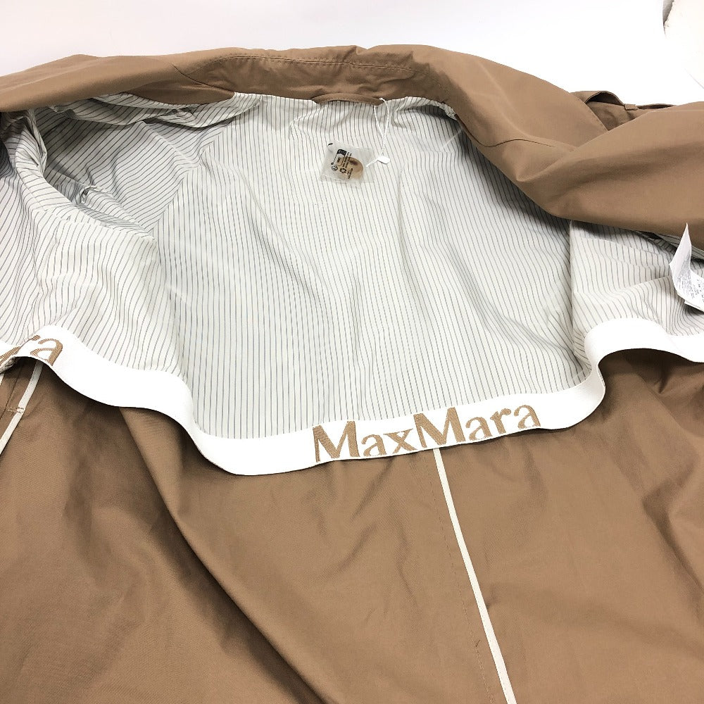 Max Mara 24190210546 Pakaian Twill Spring Coat Luar Jaket Luar Parit Kapas Kapas Wanita