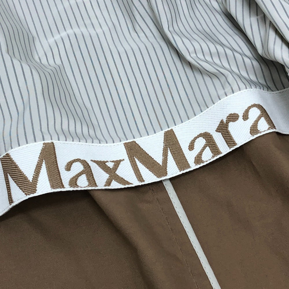 Max Mara 24190210546 Pakaian Twill Spring Coat Luar Jaket Luar Parit Kapas Kapas Wanita