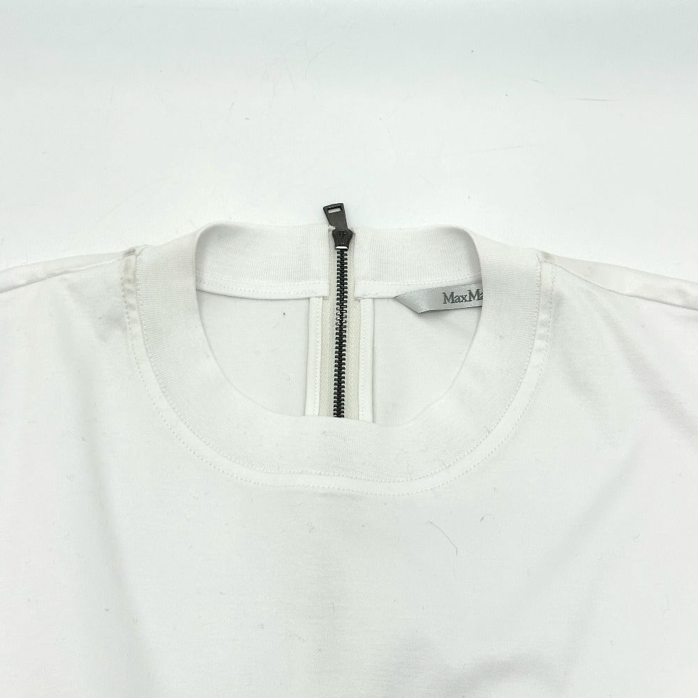 Max Mara 2411941012 Dolly Cotton Poplin Jersey Pakaian Lengan Panjang Lengan Panjang Kapas Wanita Kapas Putih