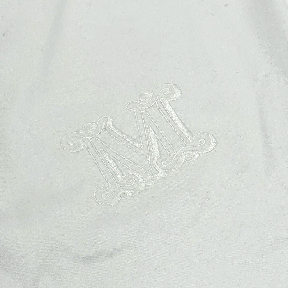 Max Mara 2411941012 Dolly Cotton Poplin Jersey Pakaian Lengan Panjang Lengan Panjang Kapas Wanita Kapas Putih