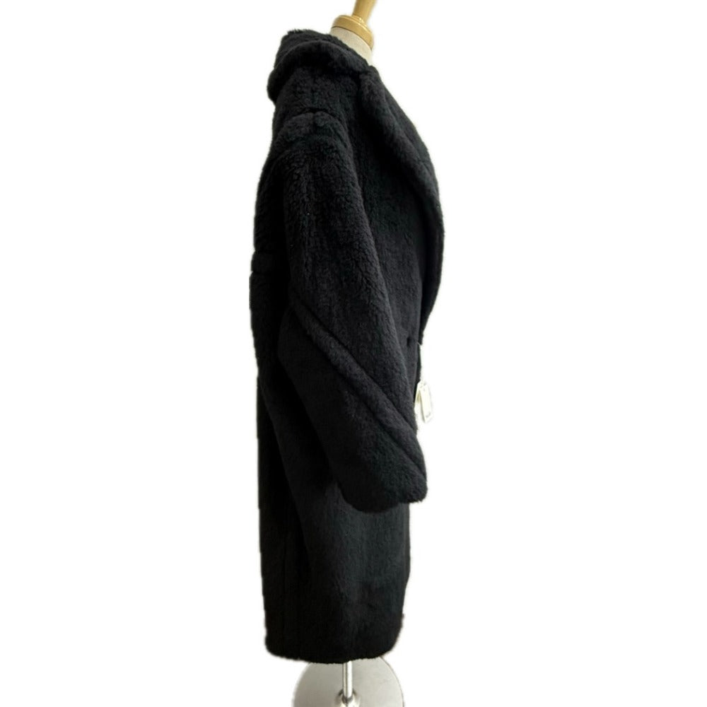 MAX MARA 2521016052 テディベア アイコン アパレル アウター コート ロングコート ウール レディース ブラック