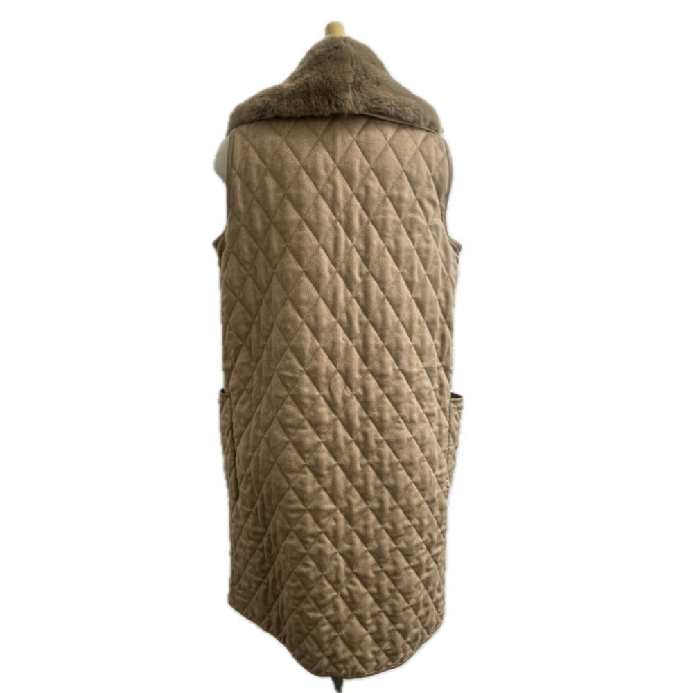 MAX MARA 11560153 ファー付き アパレル アウター キャメルジレ ジャケット ポリエステル レディース ブラウン