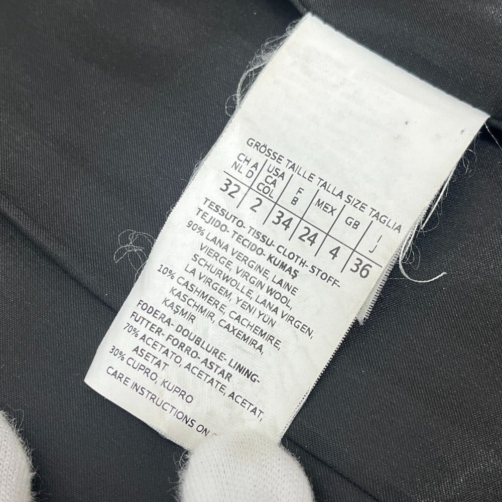 MAX MARA Women's Hooded Zip-Up Long Coat in Black Wool