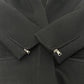 MAX MARA Women's Hooded Zip-Up Long Coat in Black Wool