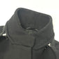 MAX MARA Women's Hooded Zip-Up Long Coat in Black Wool