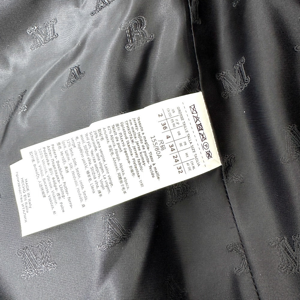 MAX MARA 25212762536 テディベア ジレ アパレル ベストコート ジャケット アルパカ レディース ブラック