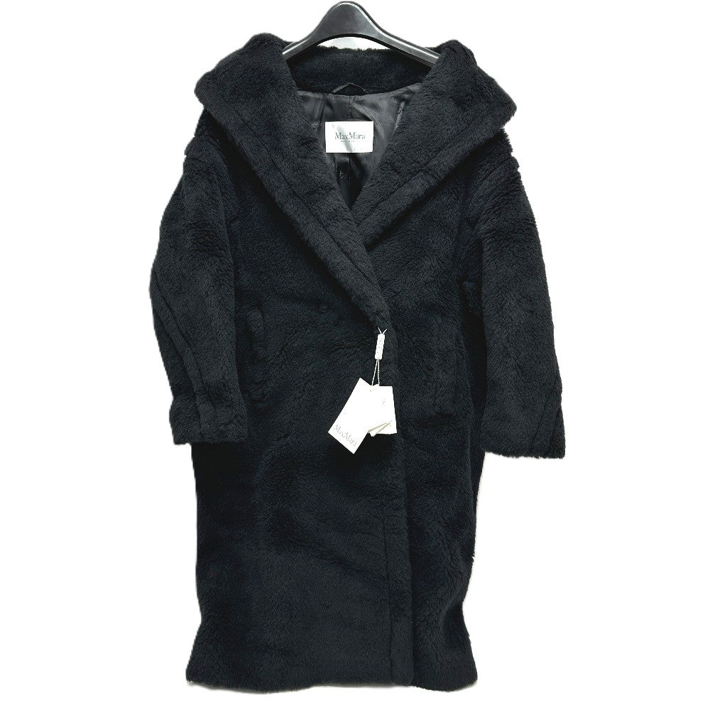 MAX MARA 2521016052 テディベア アパレル ロングコート アルパカ レディース ブラック