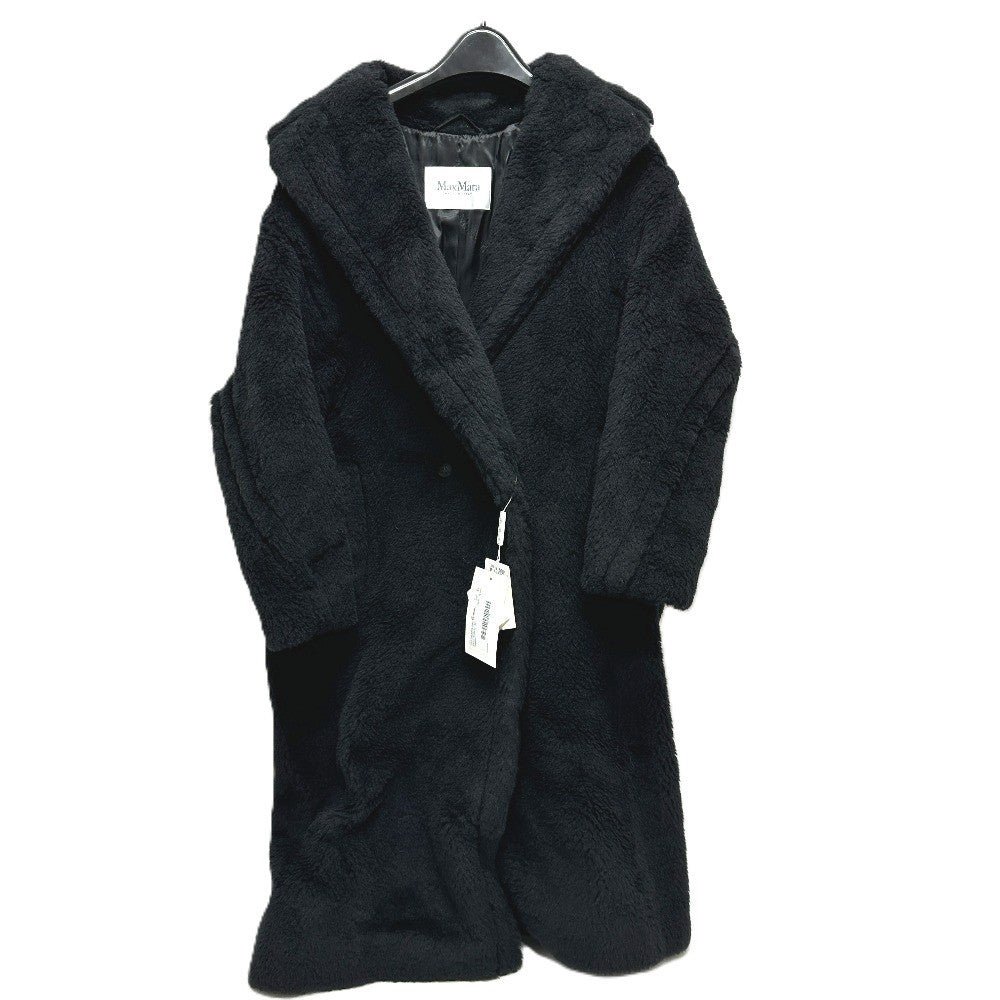 MAX MARA 2521016052 テディベア アパレル ロングコート アルパカ レディース ブラック