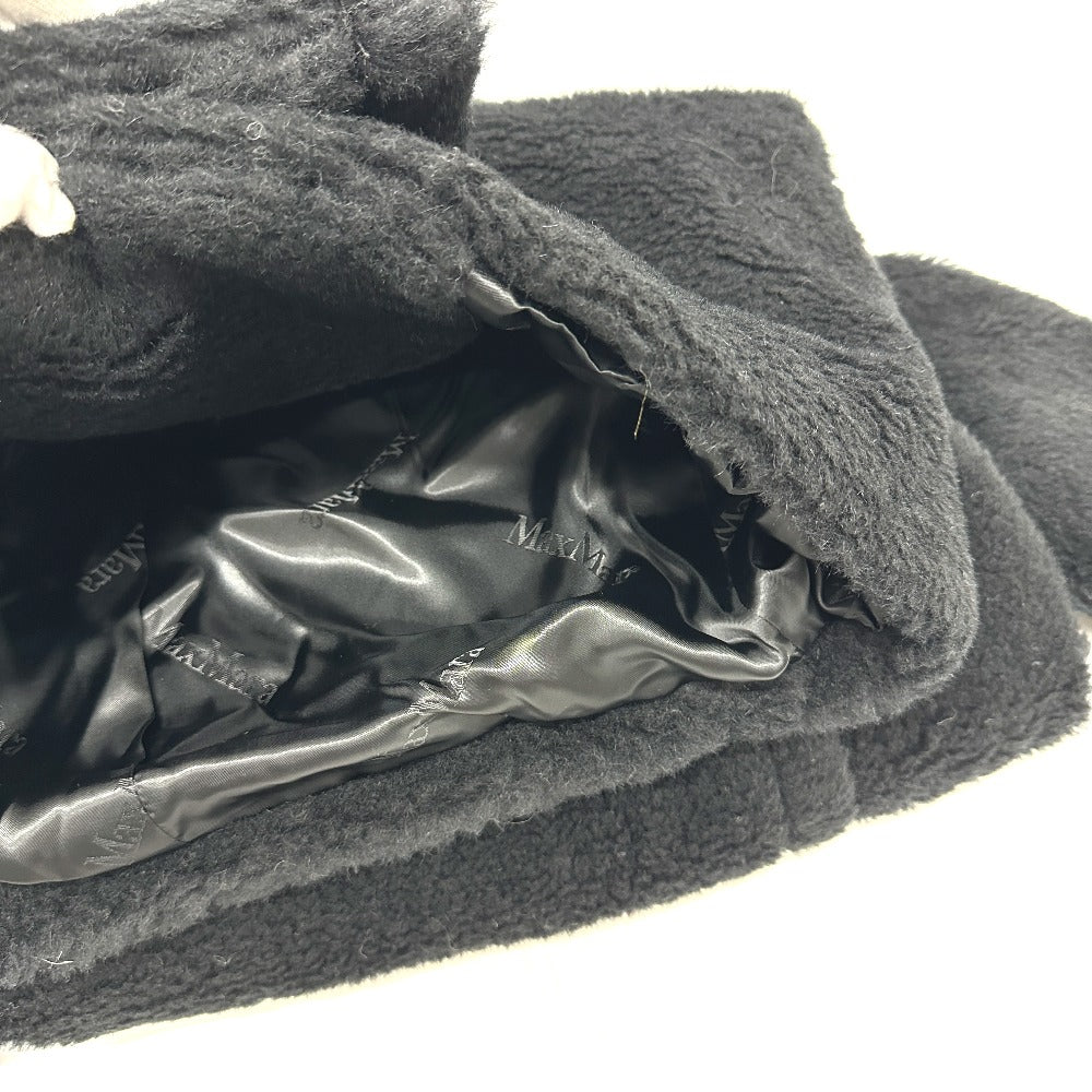 MAX MARA 2521016052 テディベア アパレル ロングコート アルパカ レディース ブラック