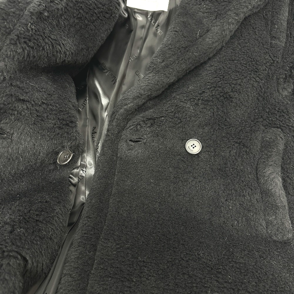 MAX MARA 2521016052 テディベア アパレル ロングコート アルパカ レディース ブラック