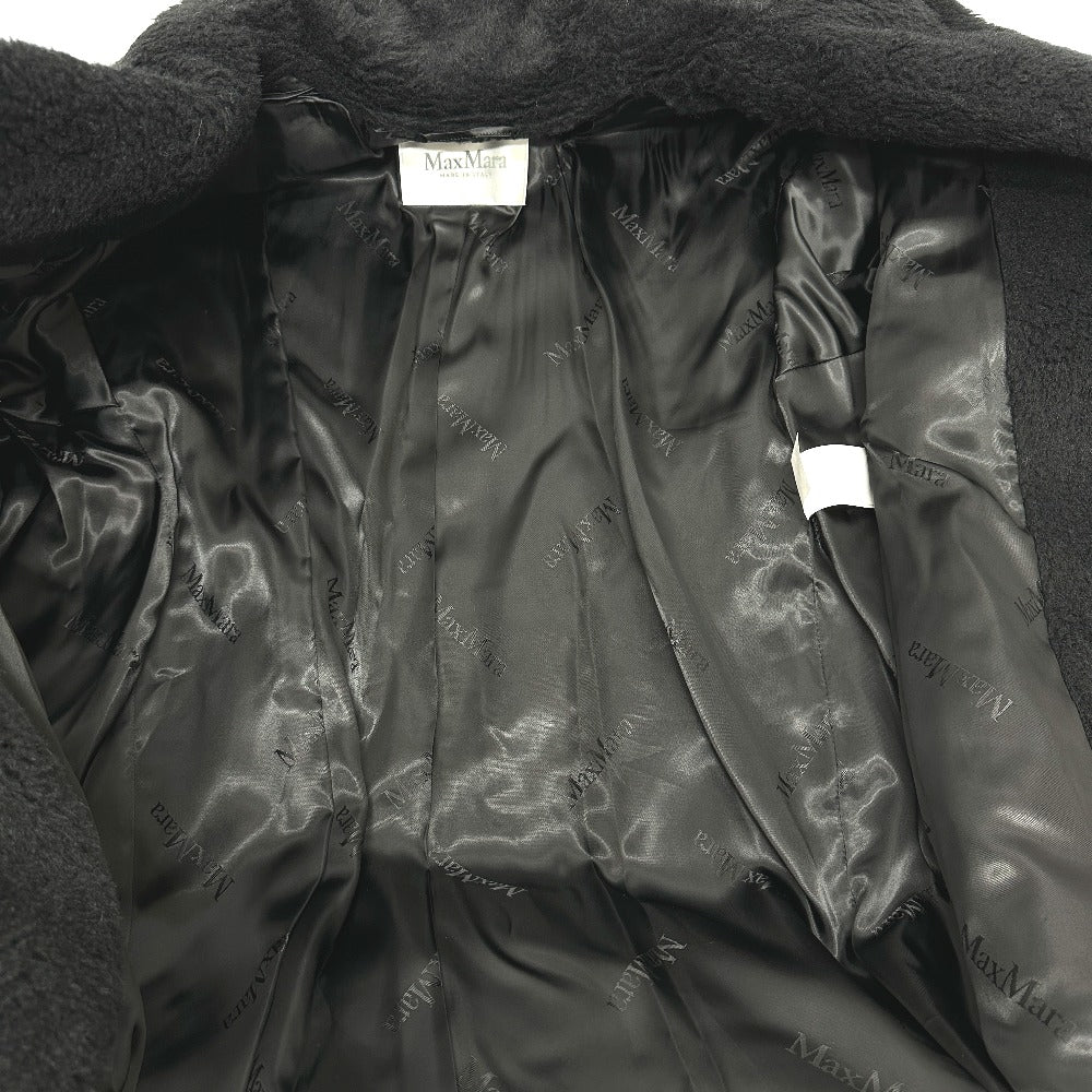 MAX MARA 2521016052 テディベア アパレル ロングコート アルパカ レディース ブラック