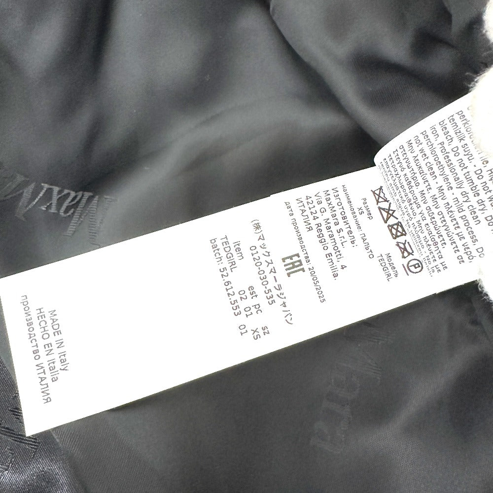 MAX MARA 2521016052 テディベア アパレル ロングコート アルパカ レディース ブラック