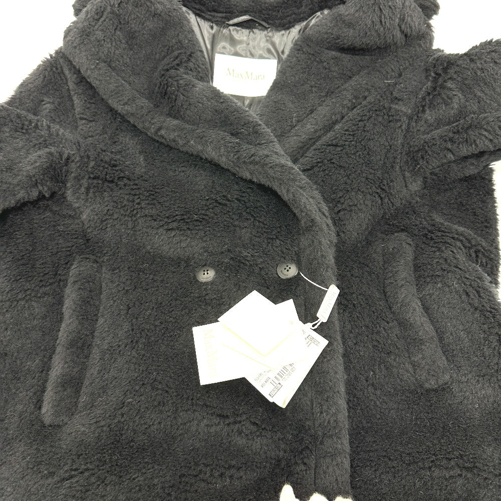 MAX MARA 2521016052 テディベア アパレル ロングコート アルパカ レディース ブラック