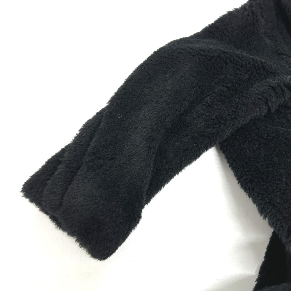 MAX MARA 2521016052 テディベア アパレル ロングコート アルパカ レディース ブラック