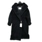 MAX MARA 2521016052 Teddy Bear Apparel Long Coat, Alpaca, Women's, Black