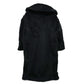 MAX MARA 2521016052 Teddy Bear Apparel Long Coat, Alpaca, Women's, Black
