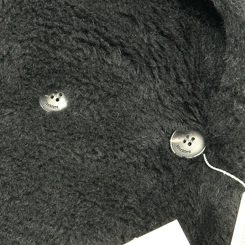 MAX MARA 2521016052 Teddy Bear Apparel Long Coat, Alpaca, Women's, Black