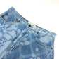 MAX MARA 23510601396 Weekend Hibiscus pattern Midi-length denim skirt cotton blue Used