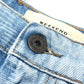 MAX MARA 23510601396 Weekend Hibiscus pattern Midi-length denim skirt cotton blue Used
