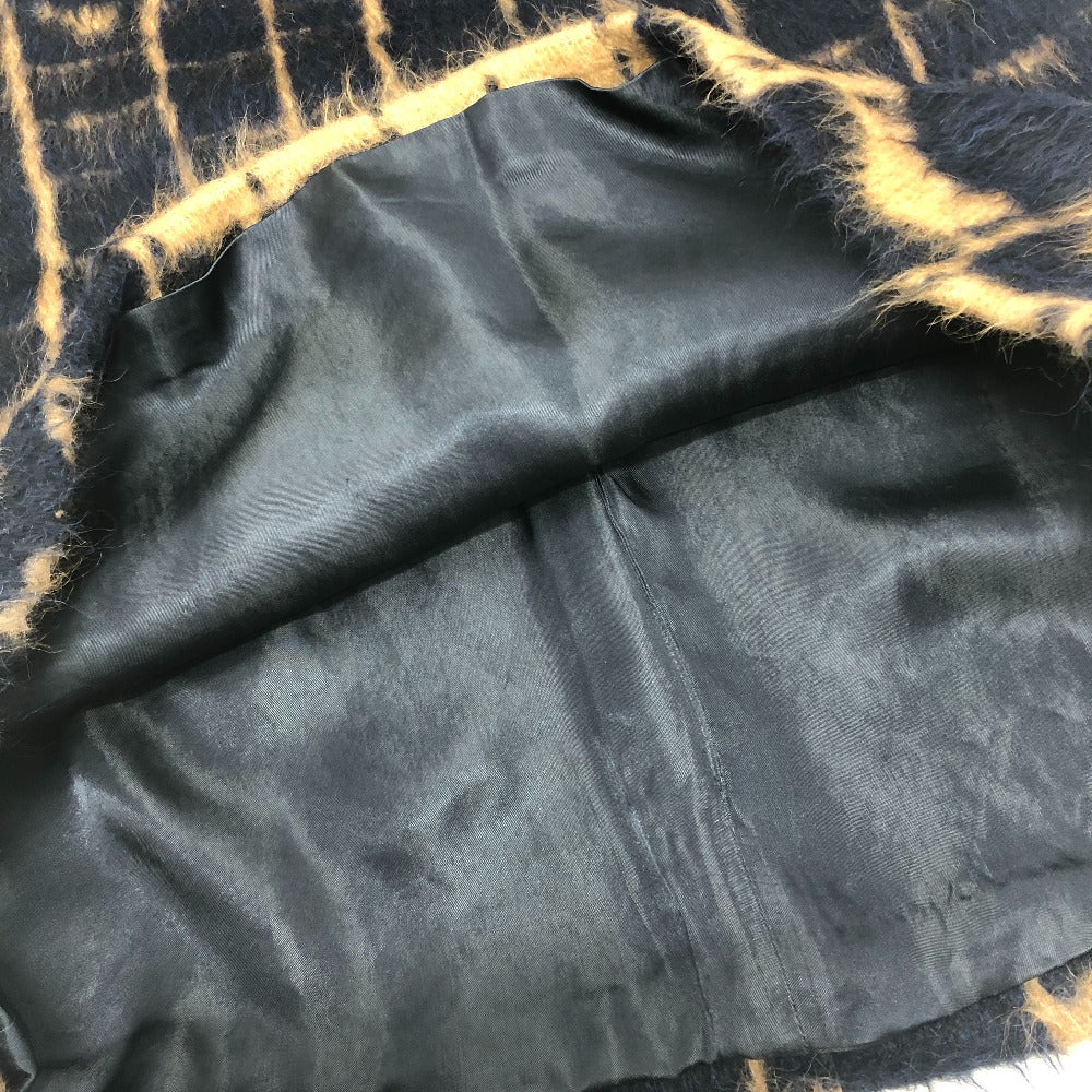 MAX MARA S Max Mara Knee-length shaggy skirt, apparel bottoms skirt alpaca Brown/Black Used