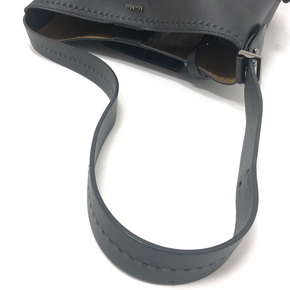 MAX MARA 2524516021ARCHETIPO1SV2004 アルケティポ ミディアム ロゴ カバン 肩掛け ショルダーバッグ レザー レディース ブラック