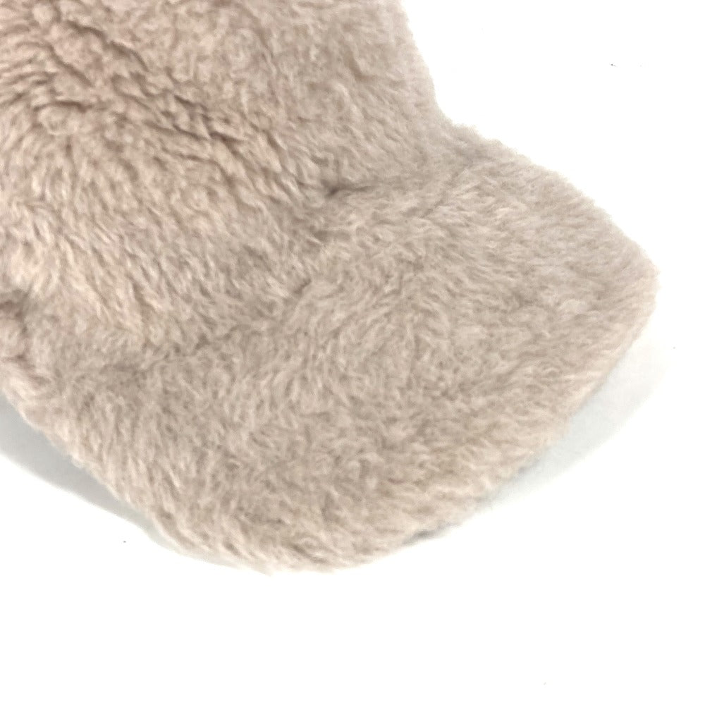 MAX MARA ファー モコモコ テディ teddy 帽子 キャップ帽 ベースボール キャップ ウール レディース ベージュ - brandshop-reference