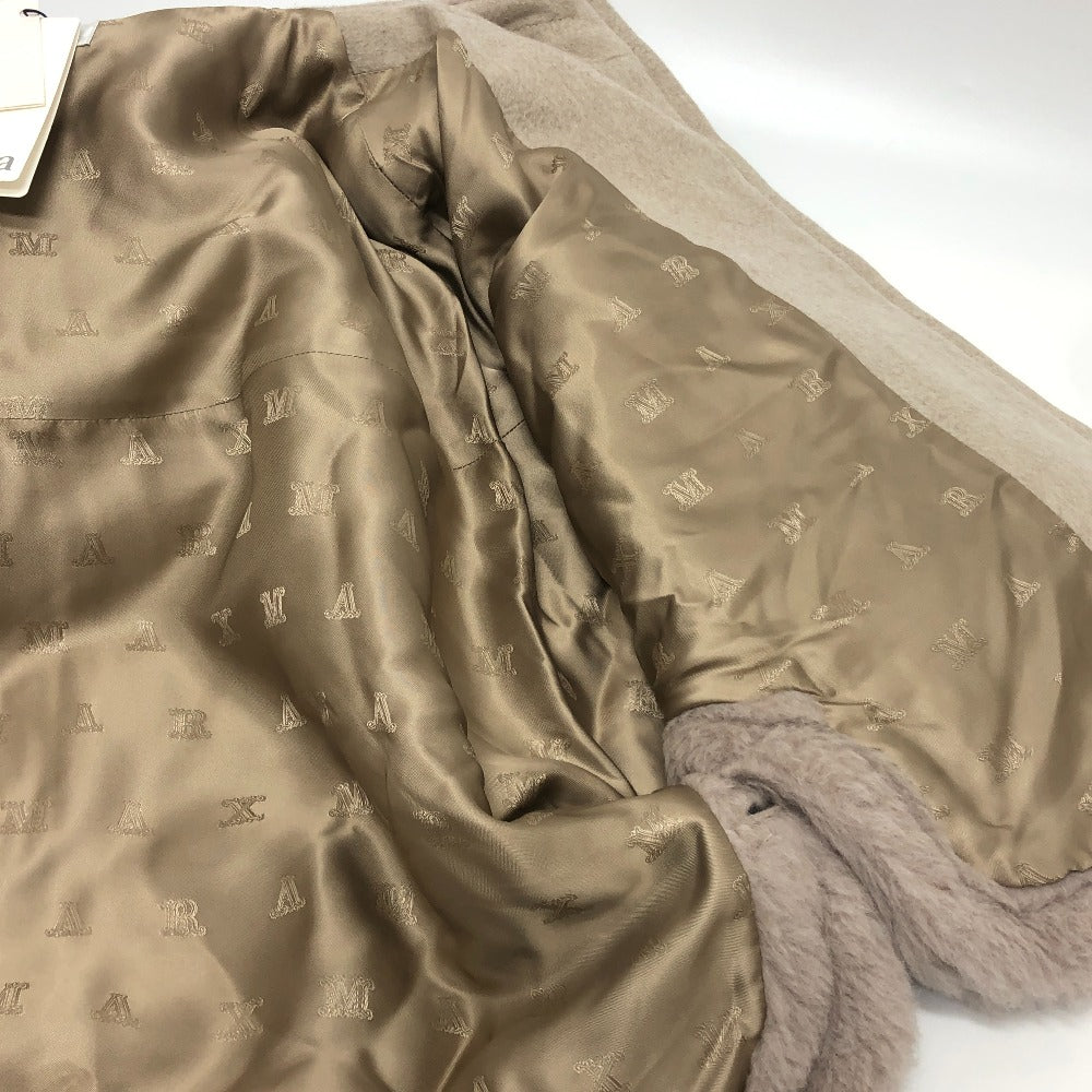 MAX MARA 25247361926 ペタロ テディベア ケープ アパレル アウター フード付 ポンチョ アルパカ レディース グレーベージュ ベージュ