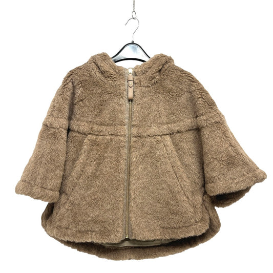 MAX MARA 25247361826 ペタロ テディベア ケープ アパレル アウター フード付 アパレル ポンチョ アルパカ レディース ブラウン
