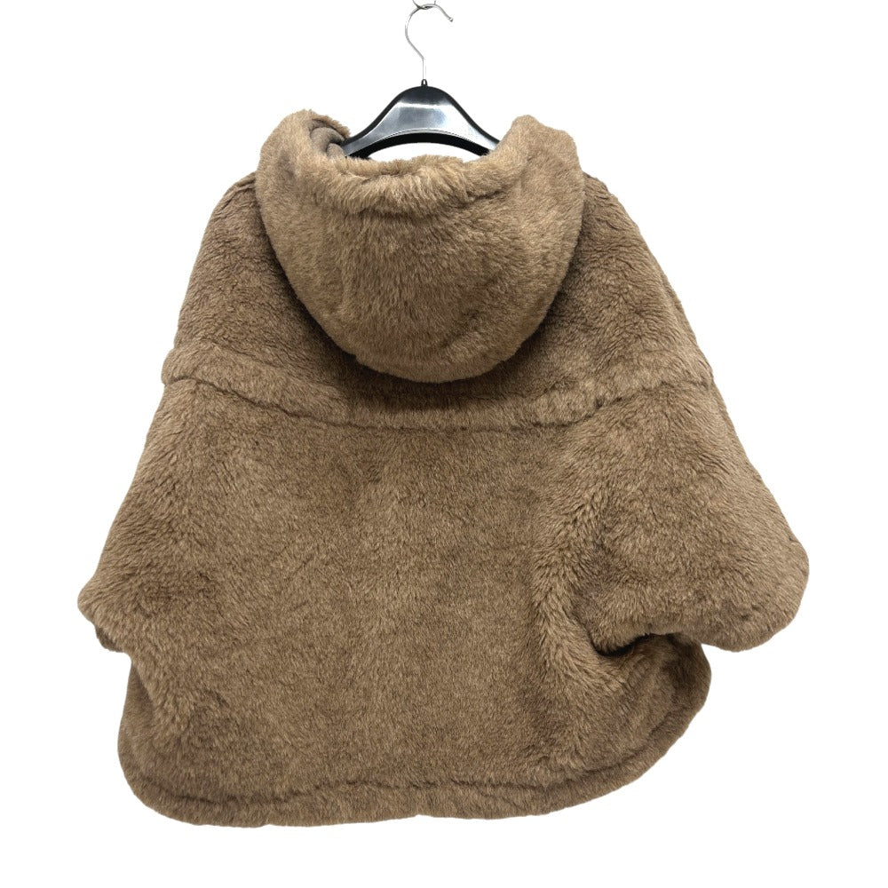 MAX MARA 25247361826 ペタロ テディベア ケープ アパレル アウター フード付 アパレル ポンチョ アルパカ レディース ブラウン