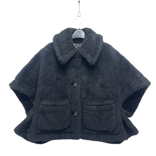 MAX MARA 2524736062 テディベア ニュテールゾ テディ ケープ アパレル ポンチョ アルパカ レディース ブラック