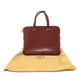 HERMES Escapada Business Tote Bag Bag Back Tote Bag Box Calf Unisex Bordeaux Wine Red