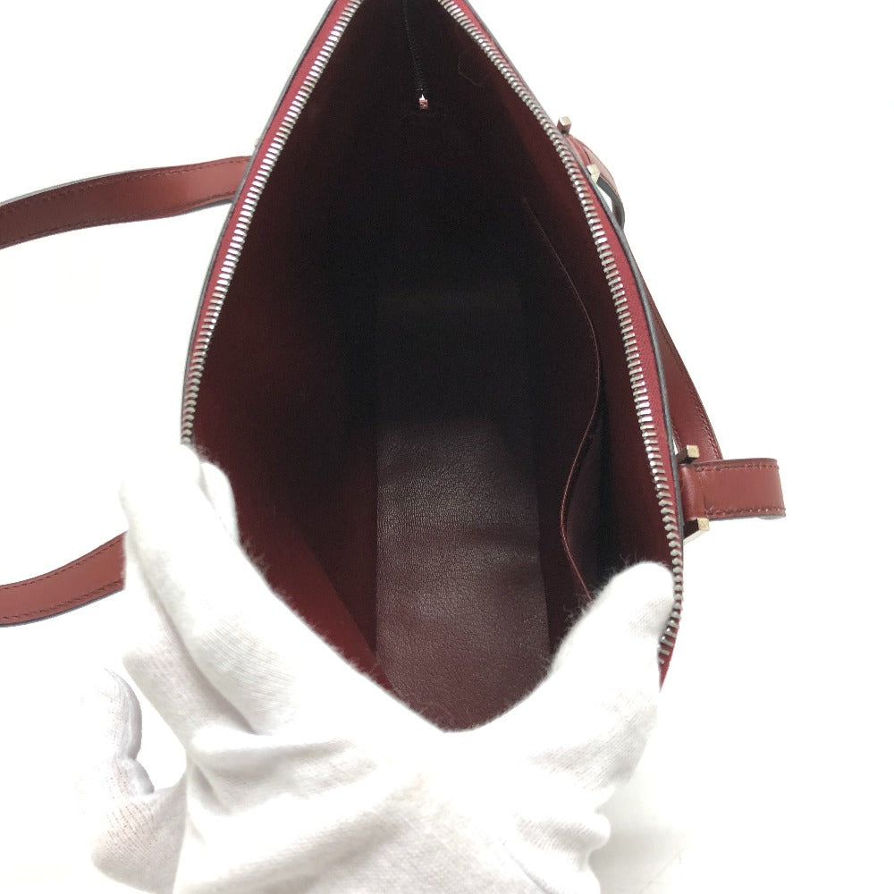 HERMES Escapada Business Tote Bag Bag Back Tote Bag Box Calf Unisex Bordeaux Wine Red