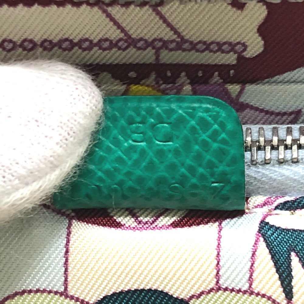 HERMES アザップコンパクト･シルクイン ラウンド コンパクトウォレット 2つ折り財布 ヴォーエプソン レディース ヴェールジェイド グリーン