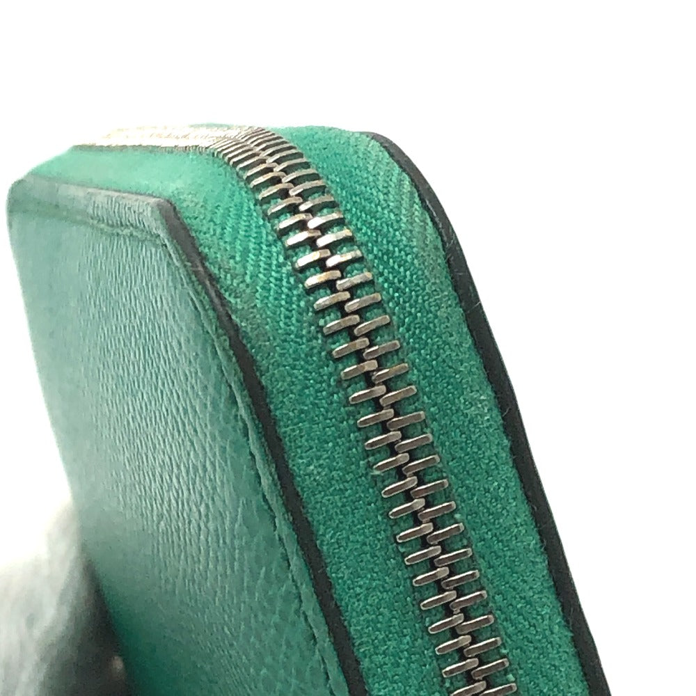 HERMES アザップコンパクト･シルクイン ラウンド コンパクトウォレット 2つ折り財布 ヴォーエプソン レディース ヴェールジェイド グリーン