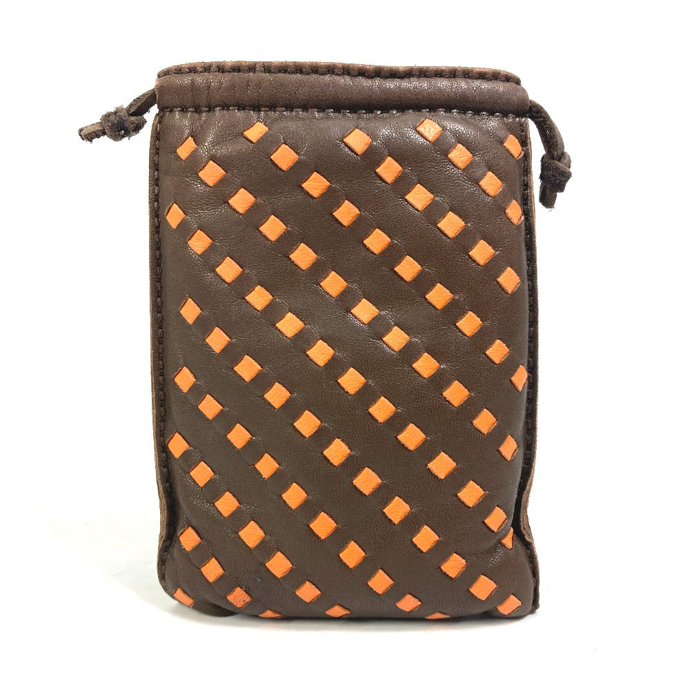 HERMES Pochette Pillow PM Drawstring Pouch by Anjou Milo, Women's, Brown