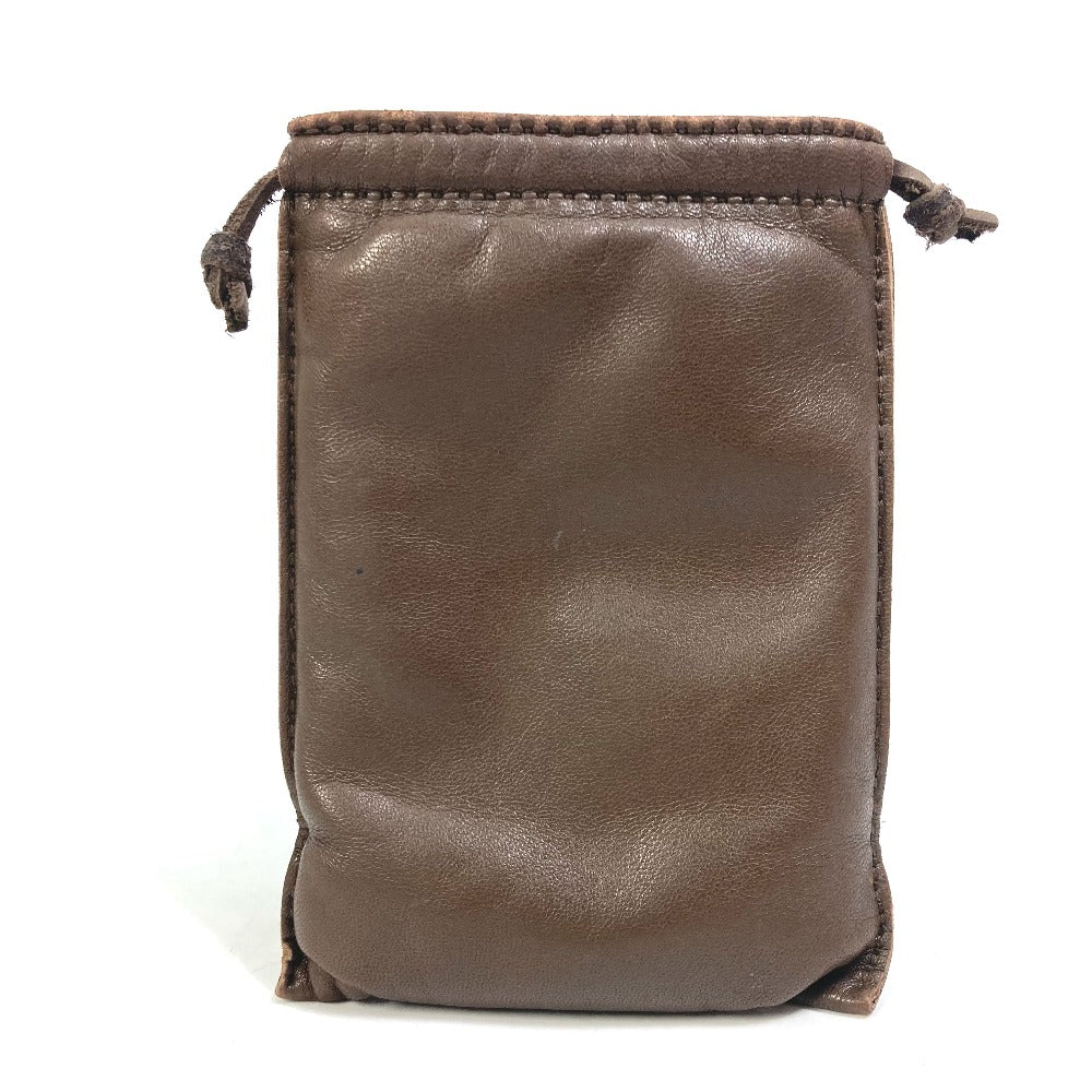 HERMES Pochette Pillow PM Drawstring Pouch by Anjou Milo, Women's, Brown