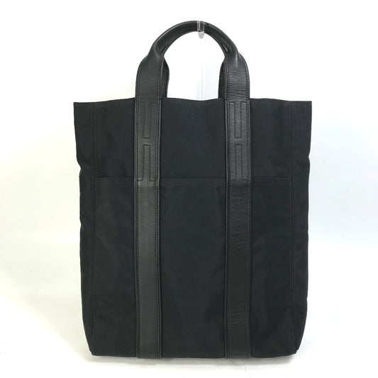 HERMES Acapulco Cabas MM Handbag/Tote Bag Nylon Women's Black